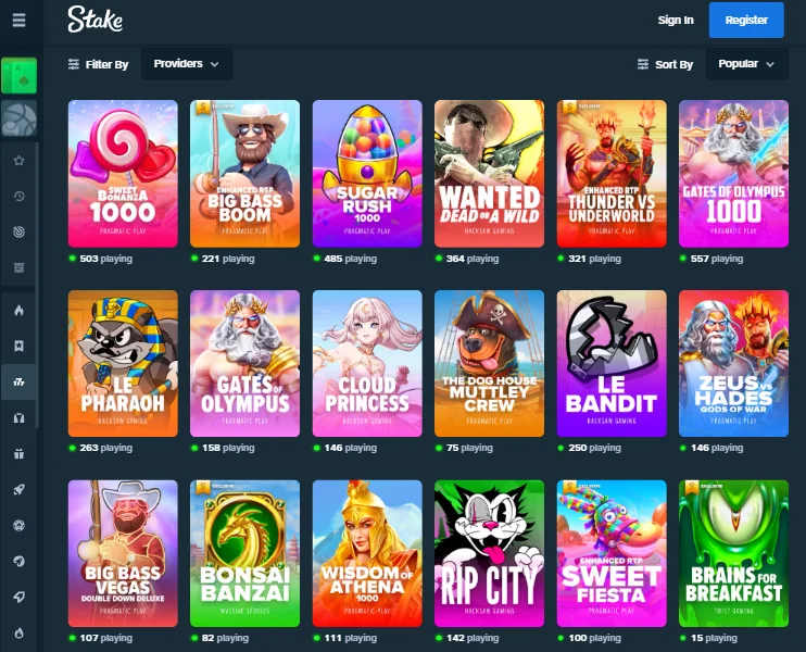 Stake Best Games in Canada